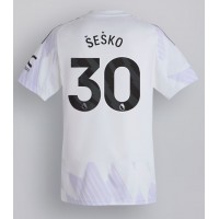 Manchester United Benjamin Sesko #30 Fußballbekleidung Auswärtstrikot 2025-26 Kurzarm